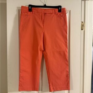 Zac & Rachel Bright Orange Capri Pants